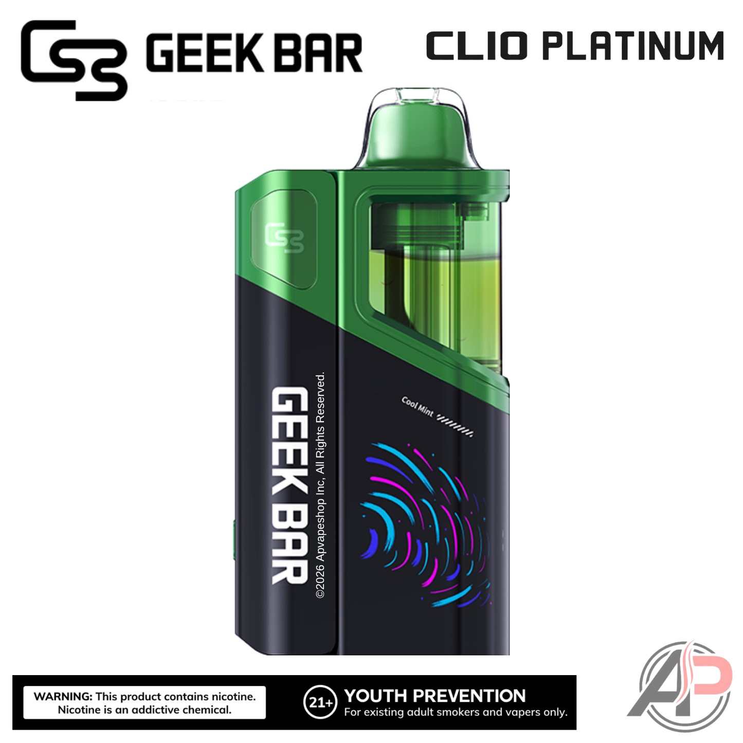 Geek Bar Clio Platinum 50,000 Puffs Disposable Vape Device Kit