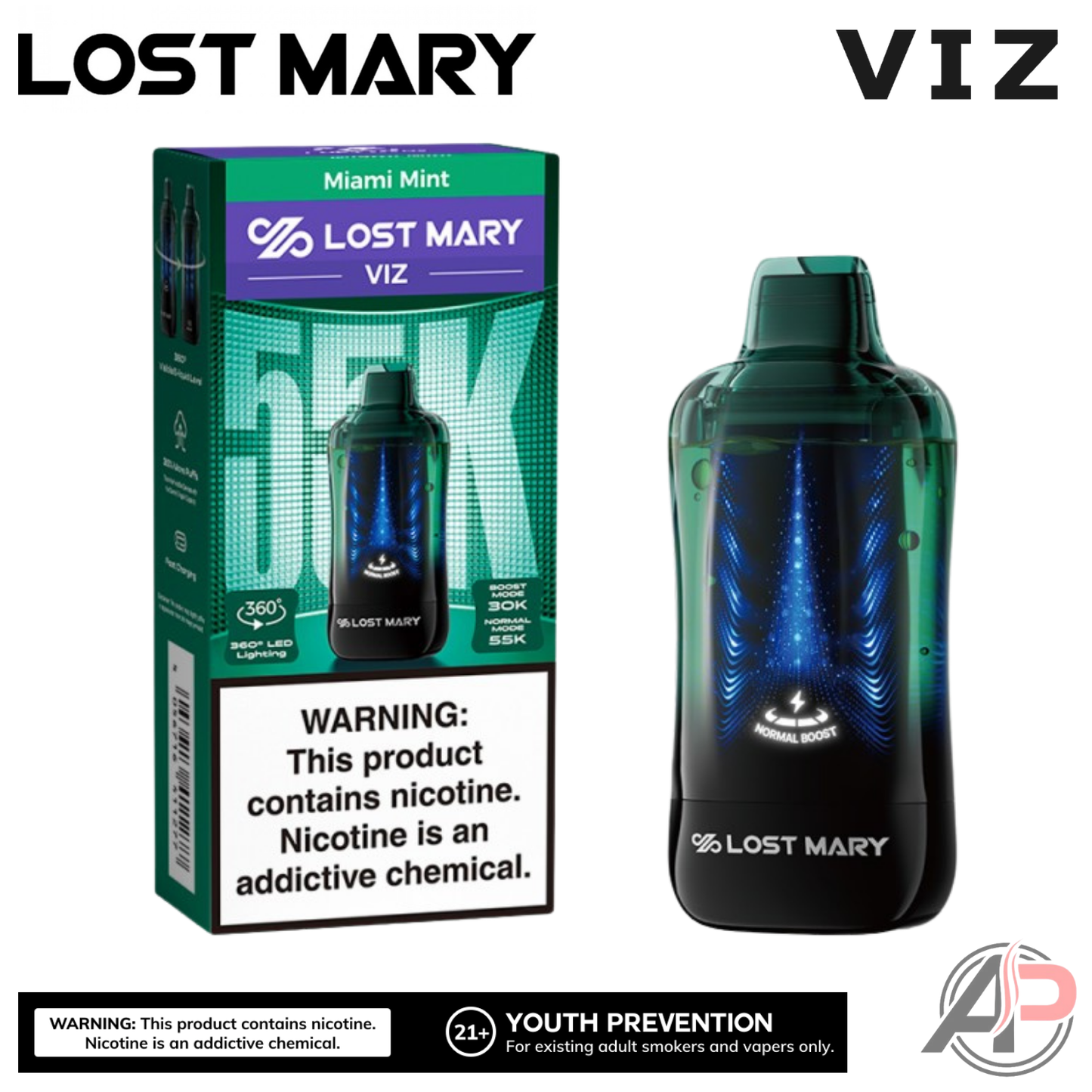 Lost Mary Viz 55,000 Puffs Disposable Vape Device