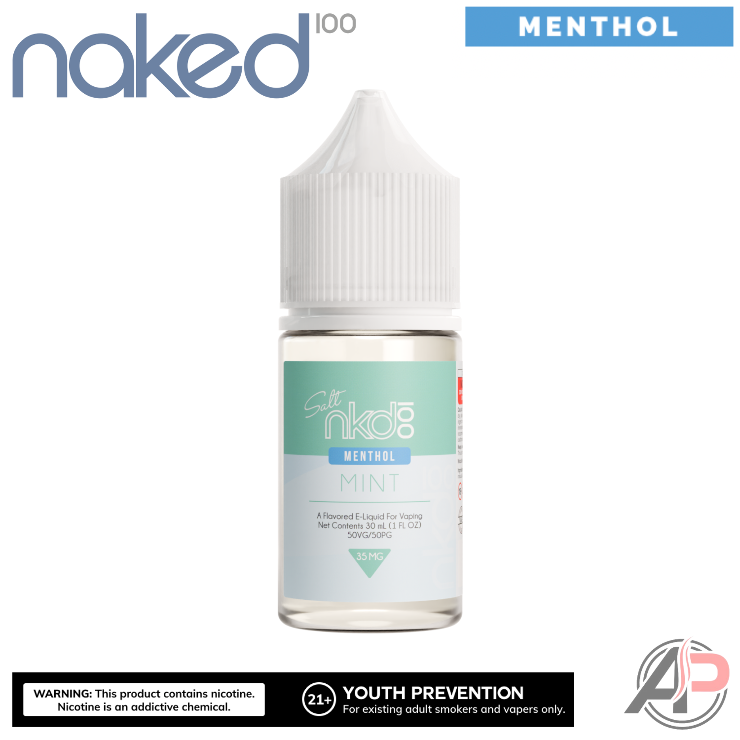 Naked 100 Mint Salt Nicotine E-Liquid 30mL Apvs Naked 100 Mint Salt Nicotine E-Liquid 30mL Apvs