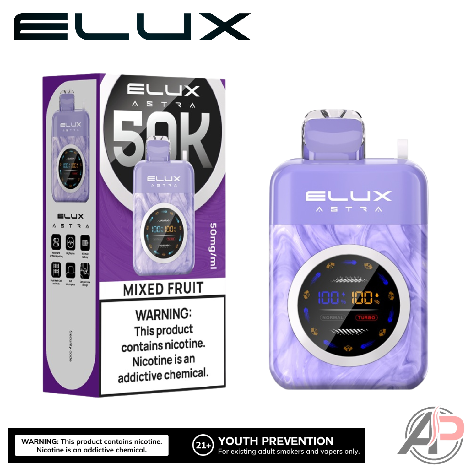 Elux Astra 50000 Puffs Disposable Vape Device