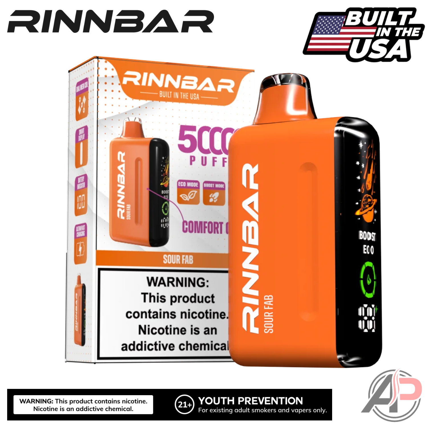 Rinnbar 50000 Puffs Disposable Vape Device