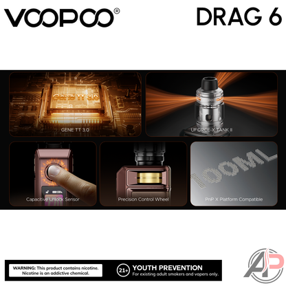 Voopoo Drag 6 220w Box Mod Starter Kit Device