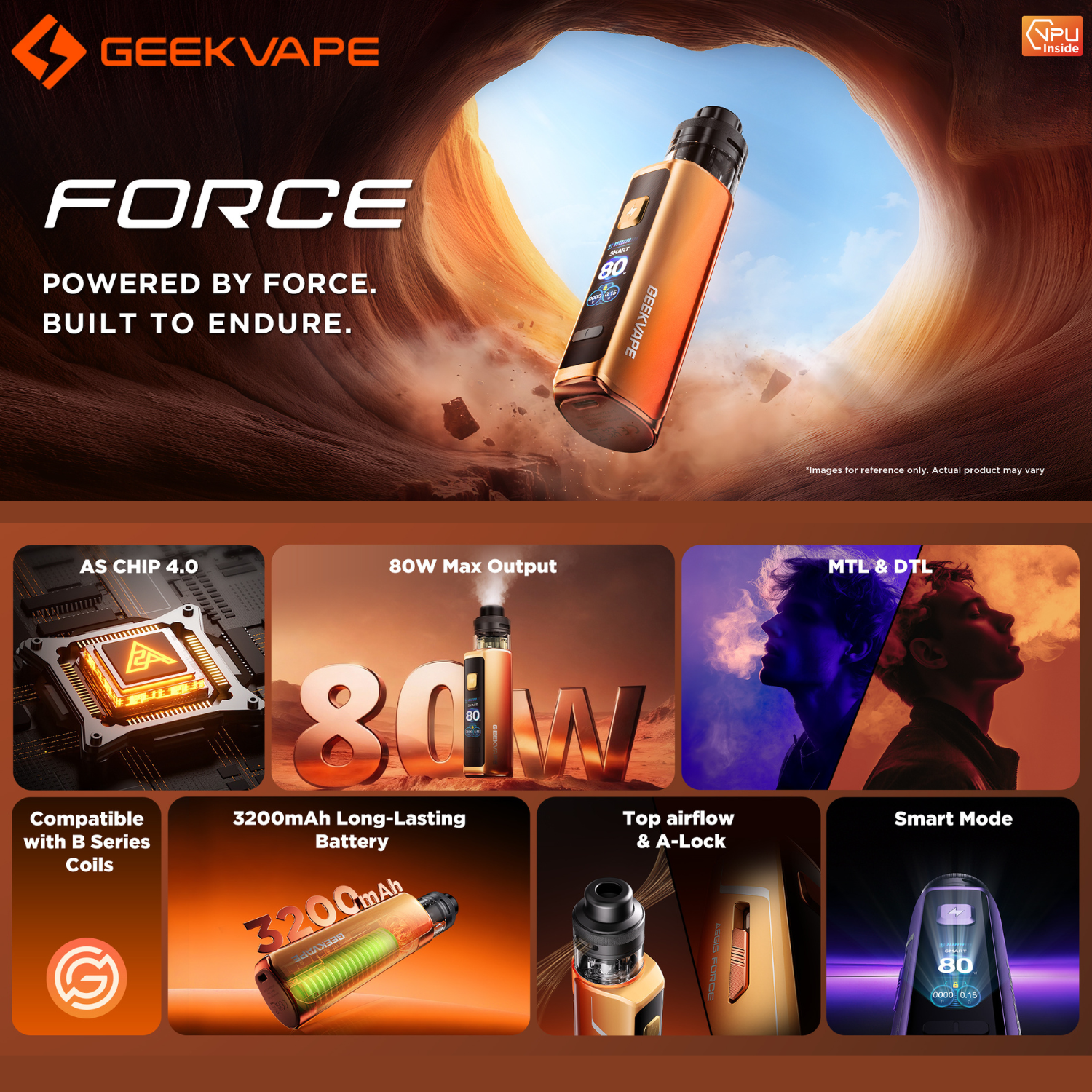 Geek Vape Aegis Force 80w Pod Mod Stater Kit Device Apvs Geek Vape Aegis Force 80w Pod Mod Stater Kit Device Apvs