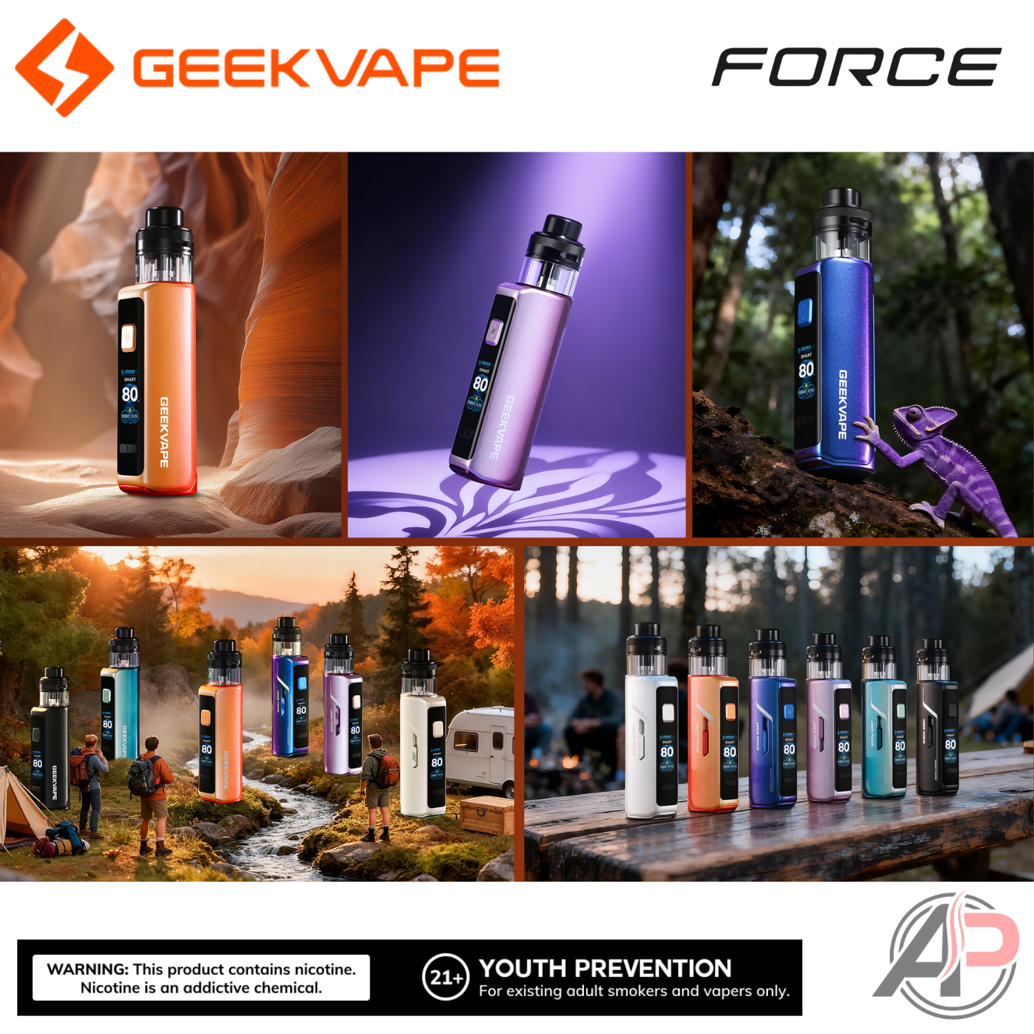 Geek Vape Aegis Force 80w Pod Mod Stater Kit Device