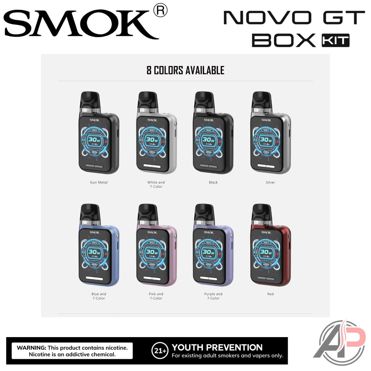 Smok Novo GT Box 30w Pod System Starter Kit device