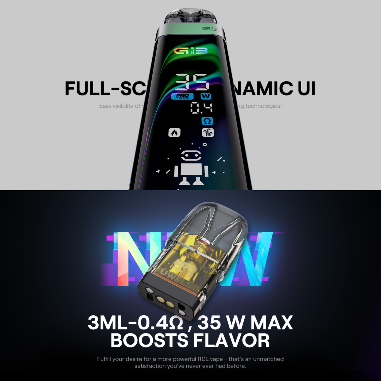 Uwell Caliburn G3 Pro Pod System Starter Kit Device