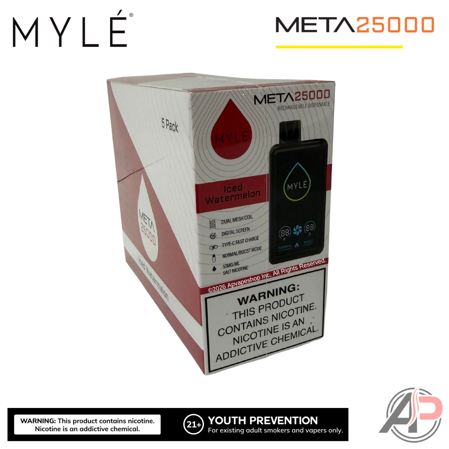Myle Meta 25000 Puffs Disposable Vape Device