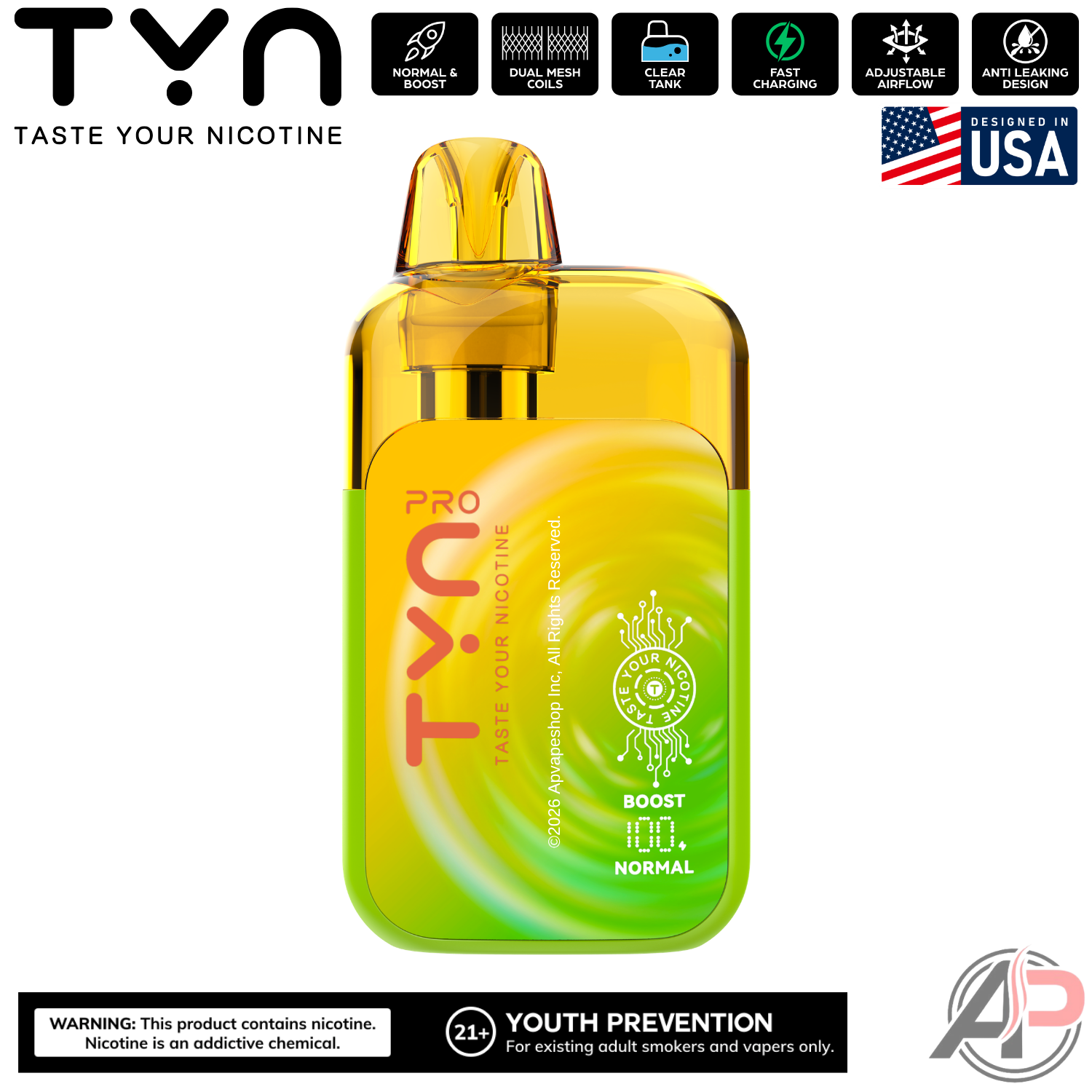 disposable vape with clear tank Tyn Pro 50,000 Puffs Disposable Vape Device – Apvs