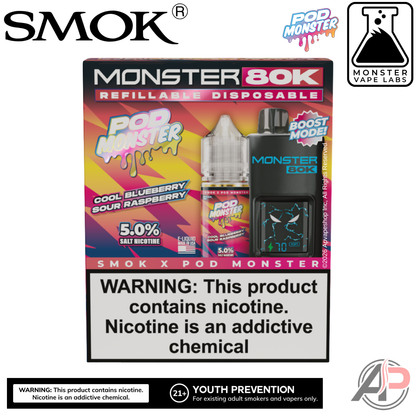 Smok Monster 80k Puffs Refillable Disposable Vape Device