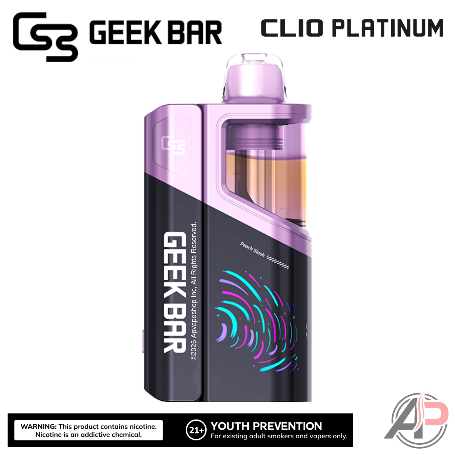 Geek Bar Clio Platinum 50,000 Puffs Disposable Vape Device Kit