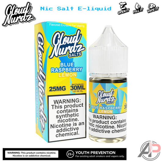 Cloud Nurdz Blue Raspberry Lemon E-Liquid 100mL