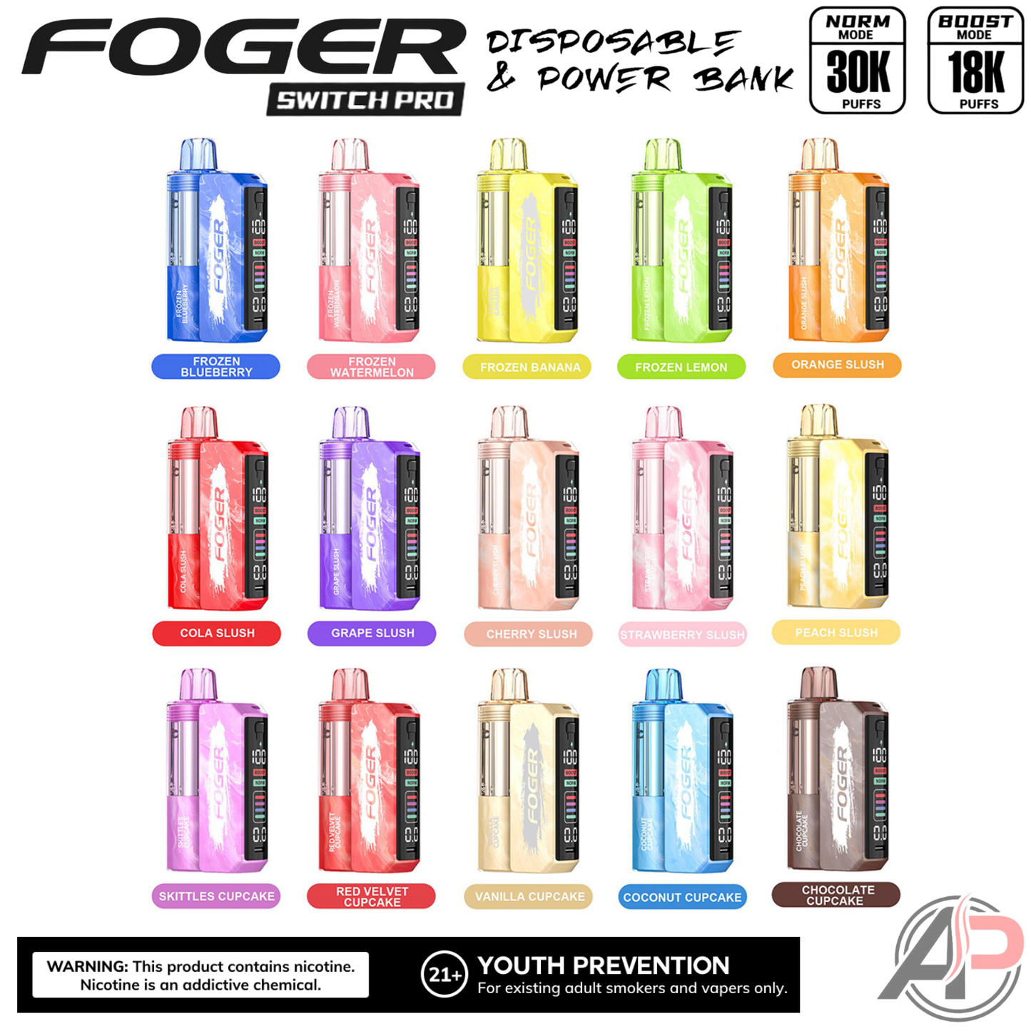 Foger Switch Pro 30k Puffs Disposable Vape Device