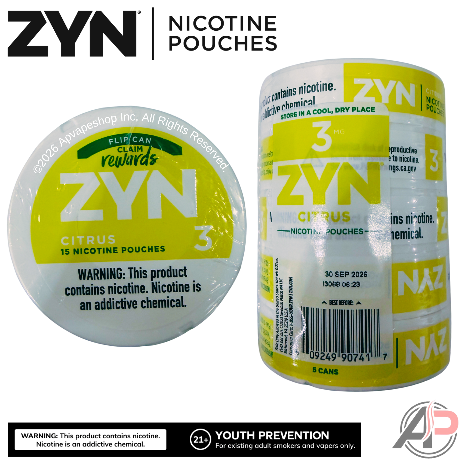 Zyn Nicotine Pouches Citrus 3mg