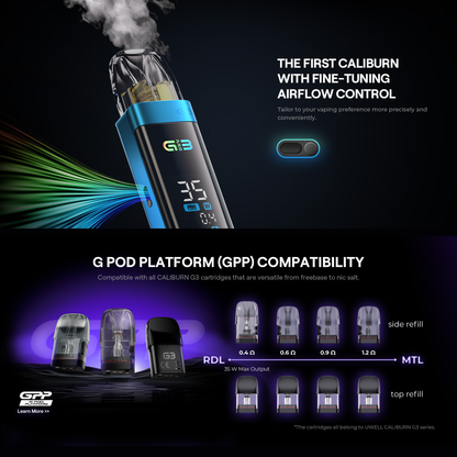 Uwell Caliburn G3 Pro Pod System Starter Kit Device