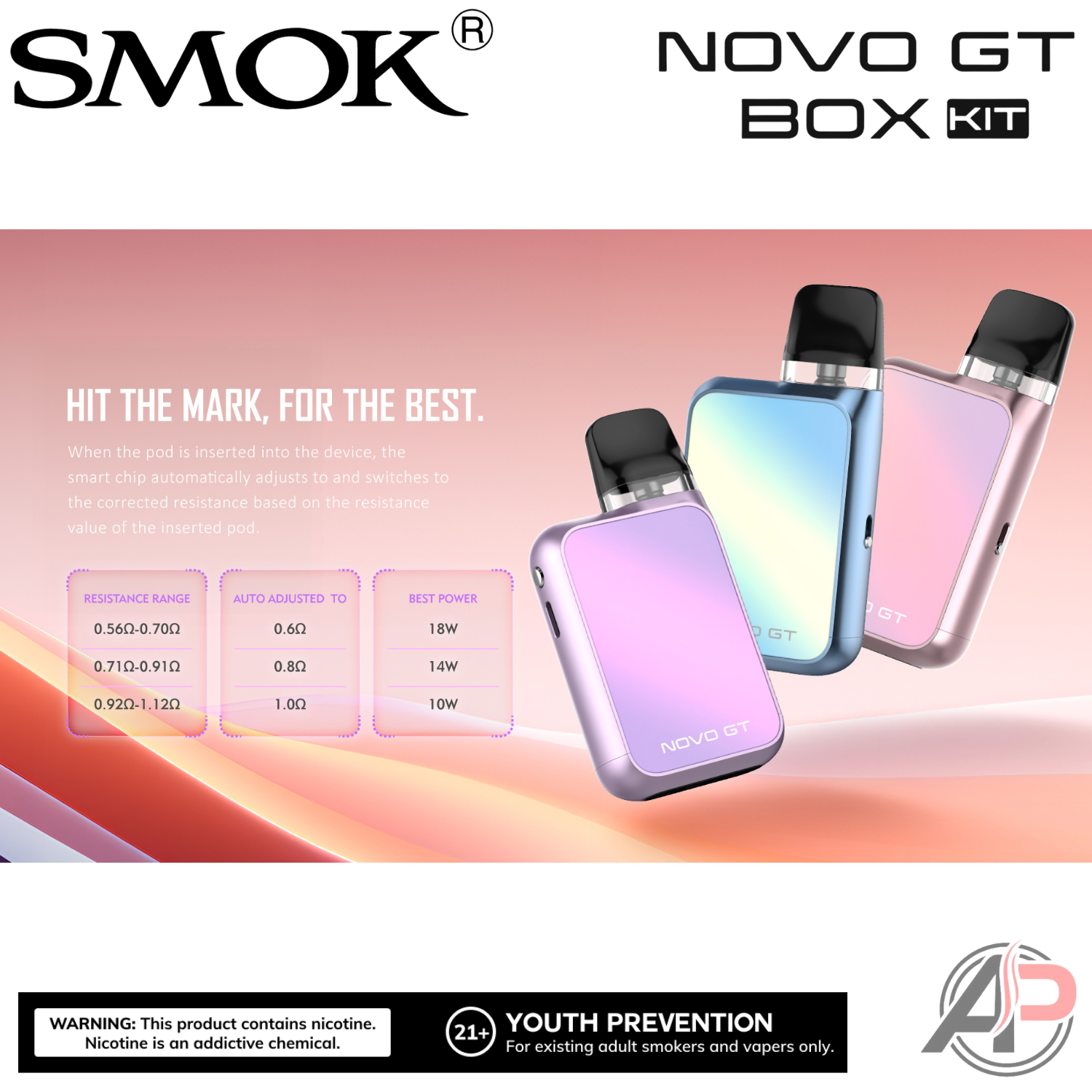Smok Novo GT Box 30w Pod System Starter Kit device