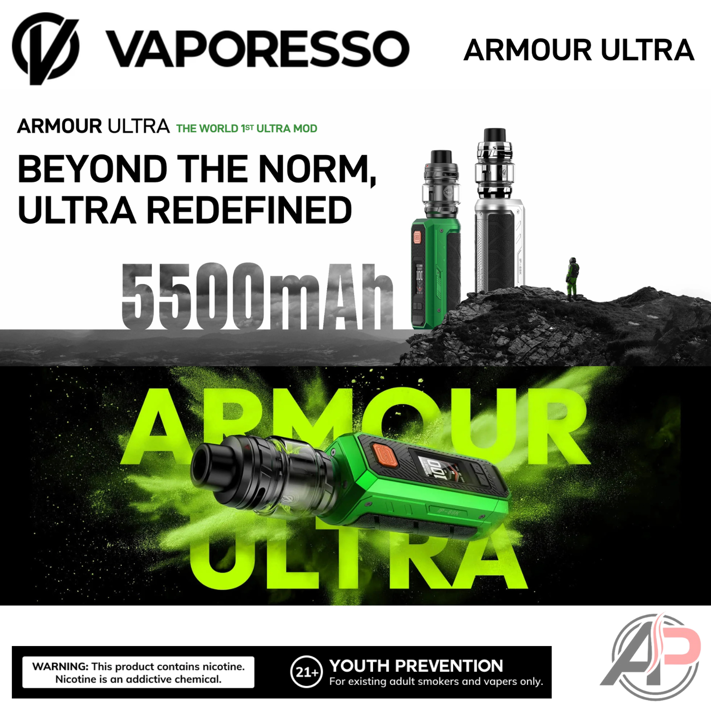 Vaporesso Armour Ultra 100W Starter Kit Device