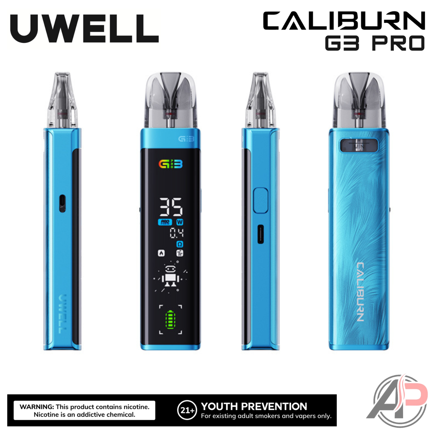 Uwell Caliburn G3 Pro Pod System Starter Kit Device