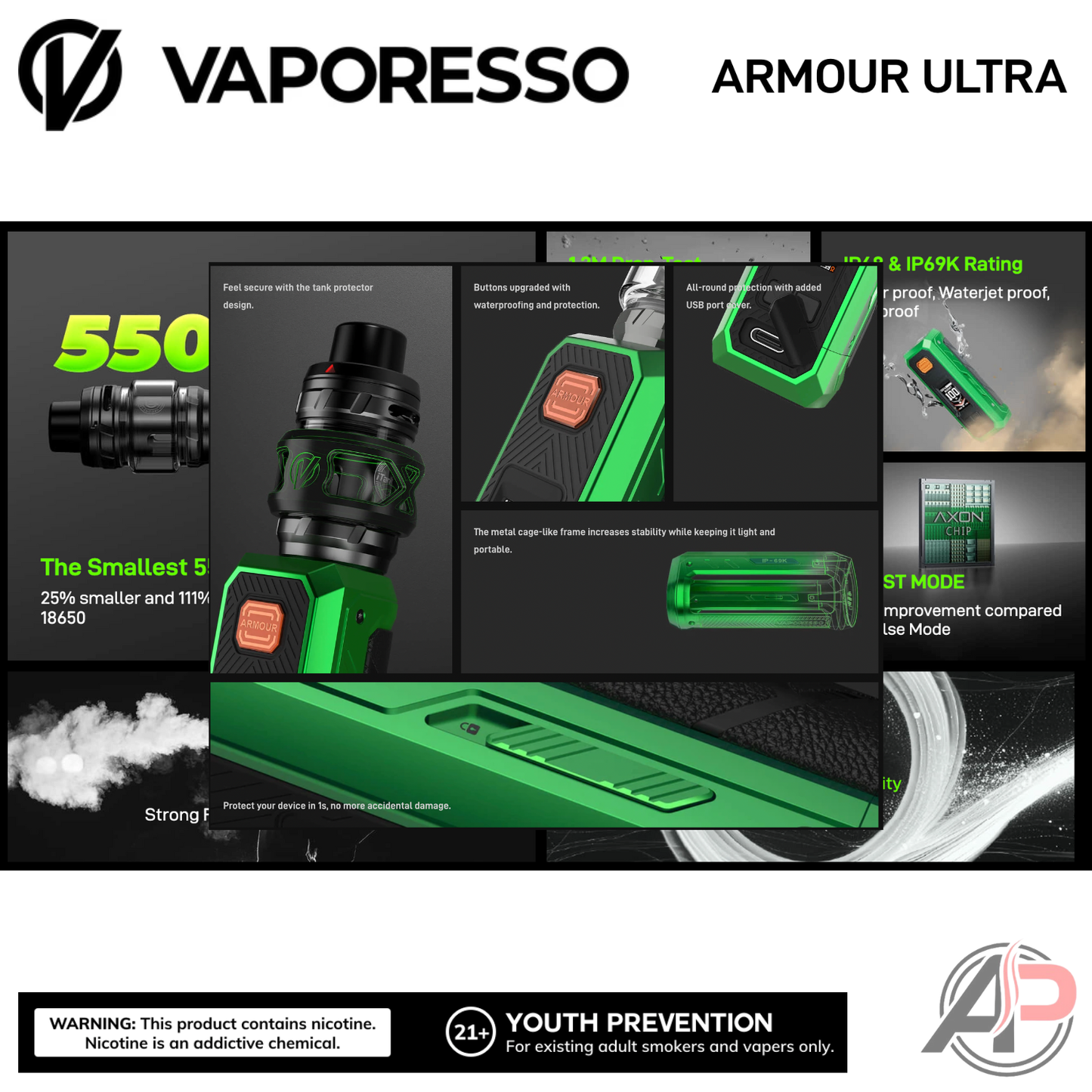 Vaporesso Armour Ultra 100W Starter Kit Device