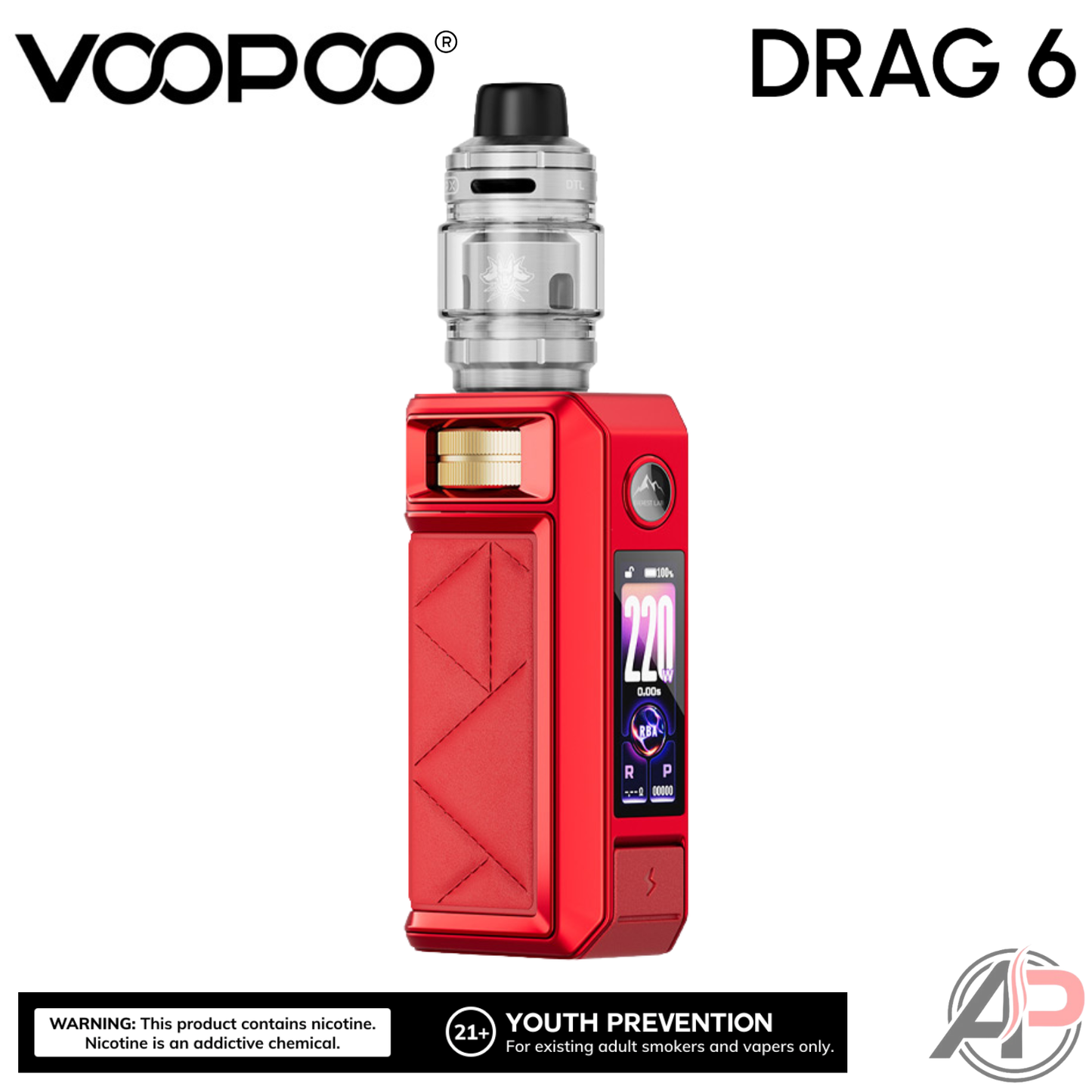 Voopoo Drag 6 220w Box Mod Starter Kit Device
