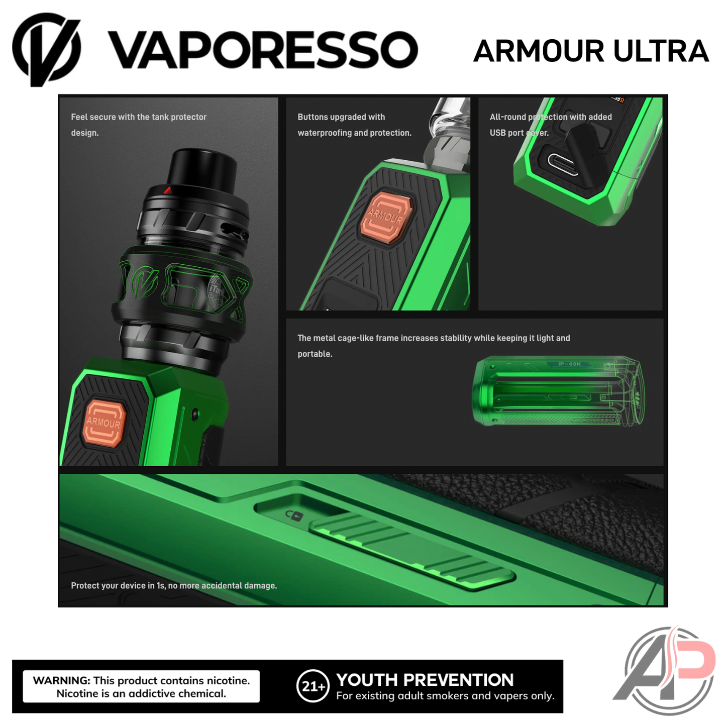 Vaporesso Armour Ultra 100W Starter Kit Device