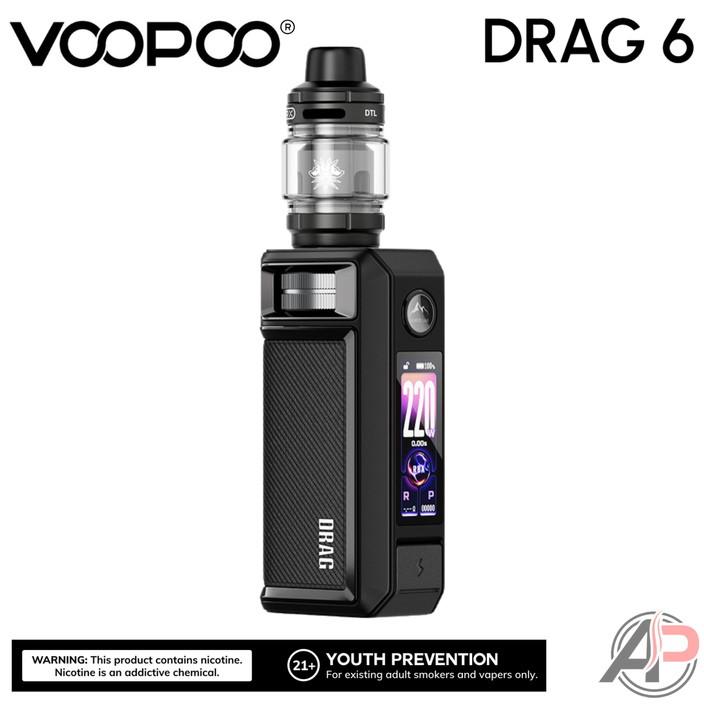 Voopoo Drag 6 220w Box Mod Starter Kit Device