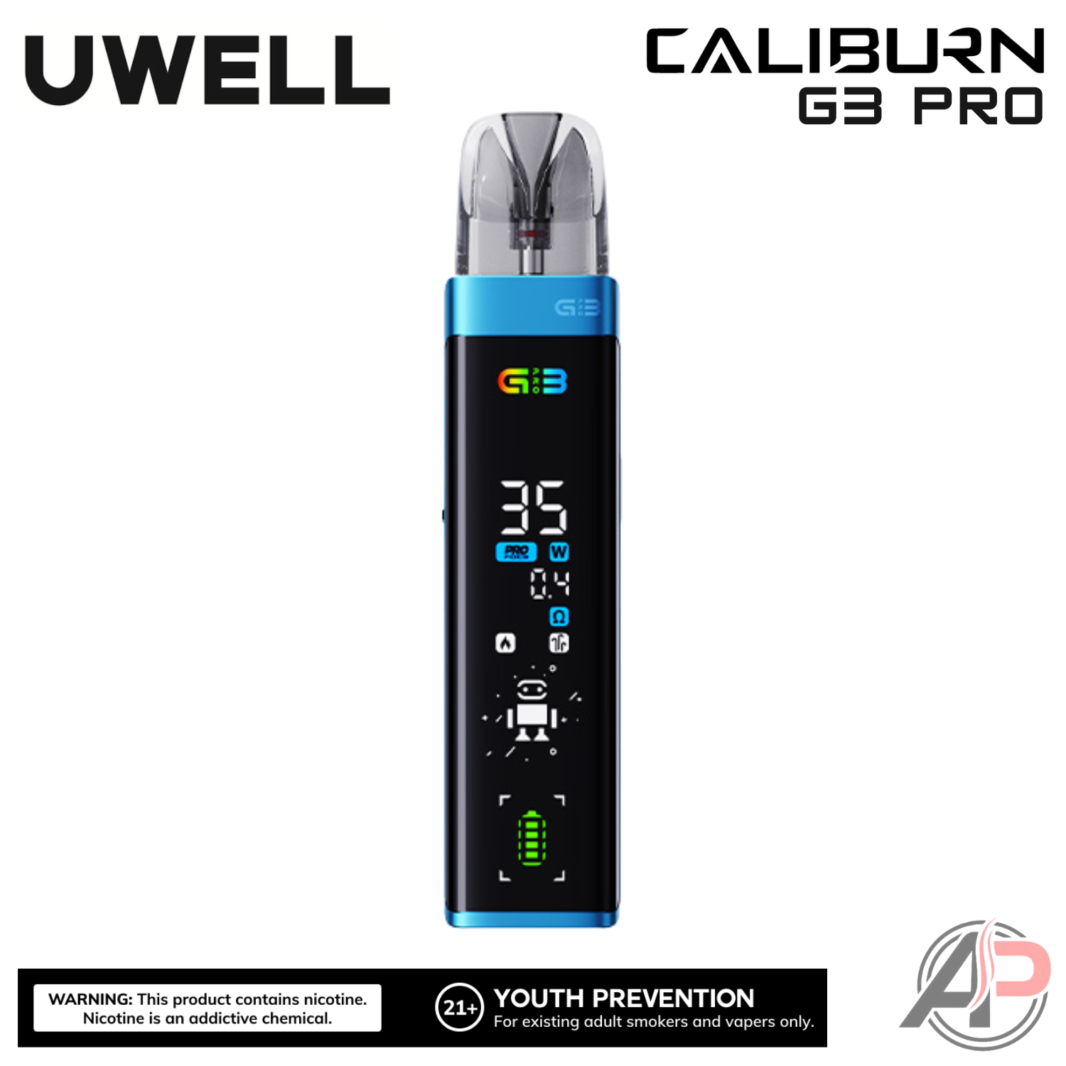 Uwell Caliburn G3 Pro Pod System Starter Kit Device