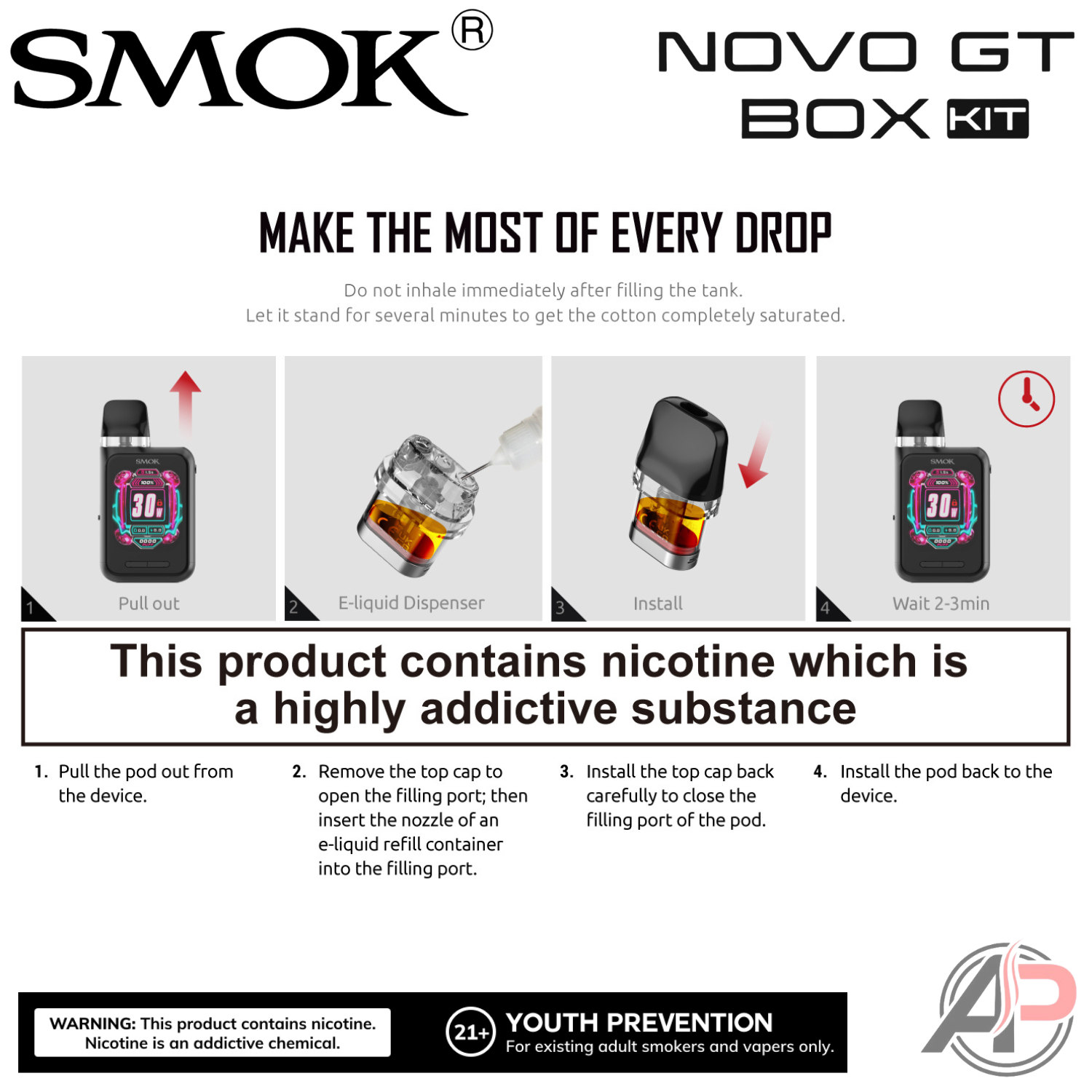 Smok Novo GT Box 30w Pod System Starter Kit device