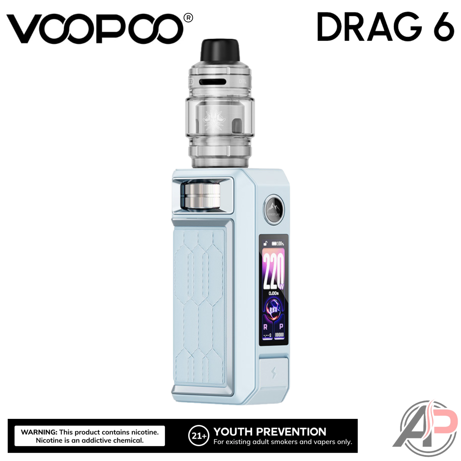 Voopoo Drag 6 220w Box Mod Starter Kit Device