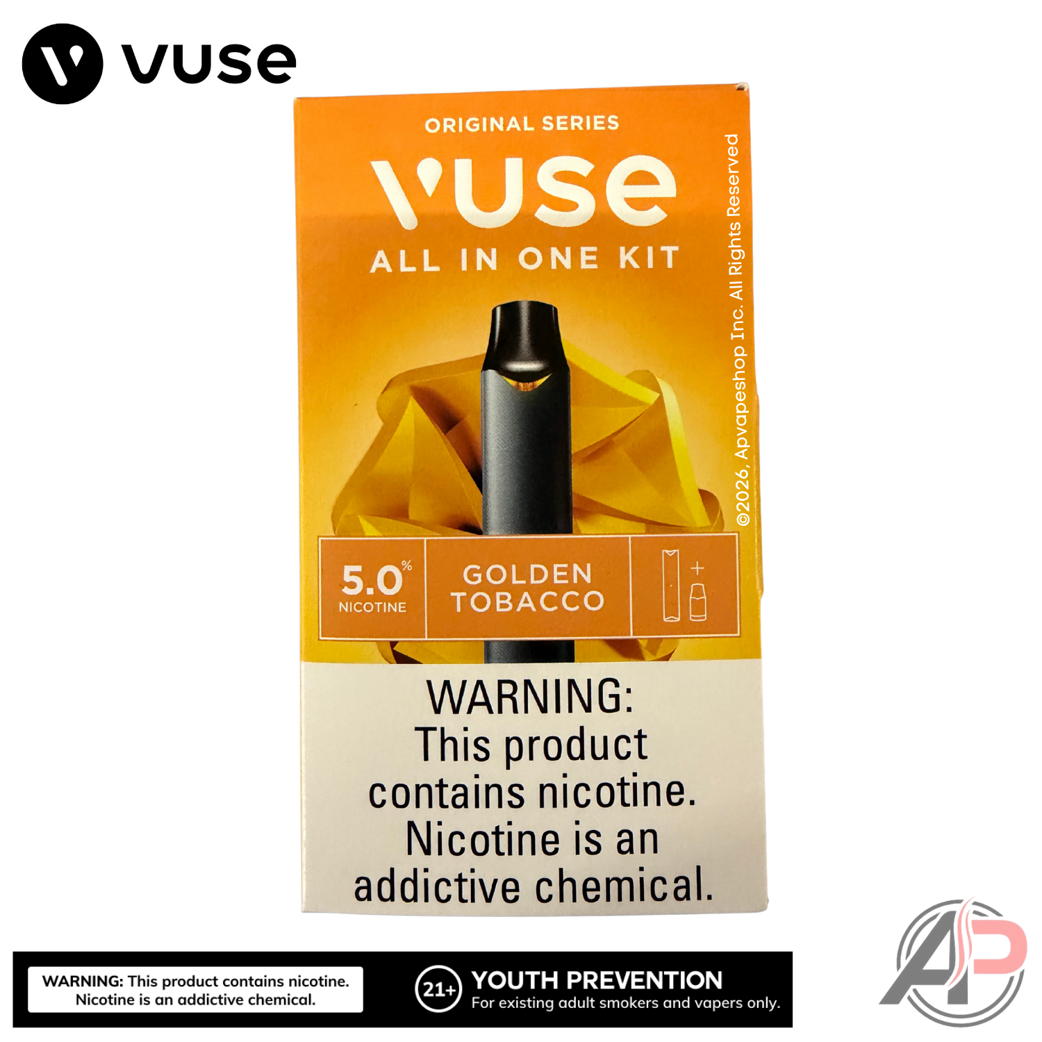Vuse Alto Golden Tobacco 1 Pod Starter Kit