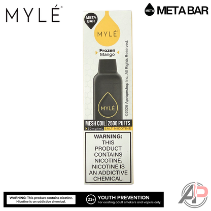 Myle Meta Bar Vape 2500 Puffs Vape Disposable Device