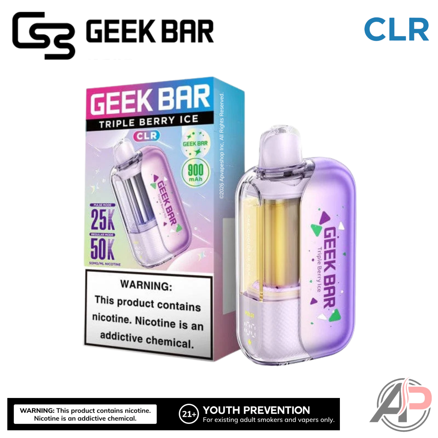Geek Bar CLR 50,000 Puffs Disposable Vape Device