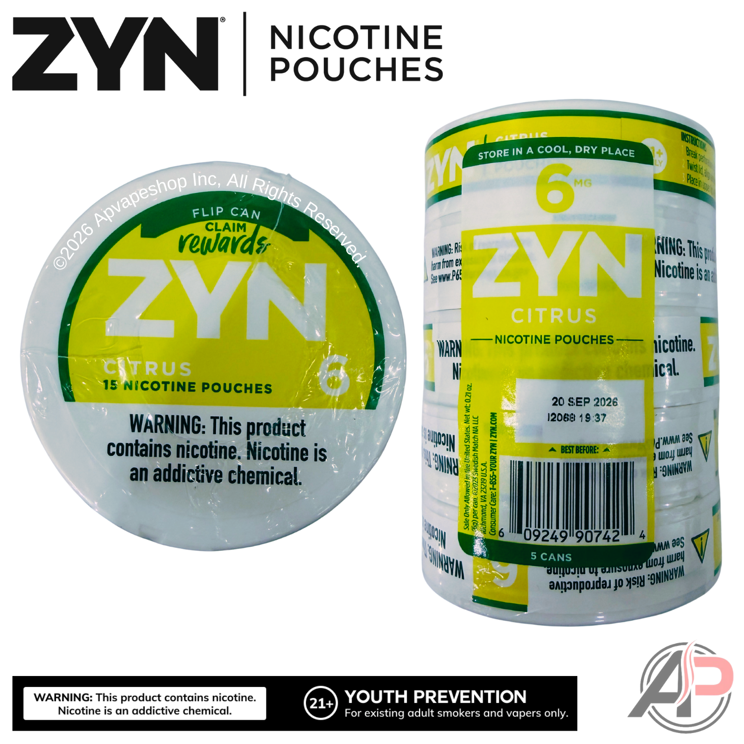 Zyn Nicotine Pouches Citrus 6mg