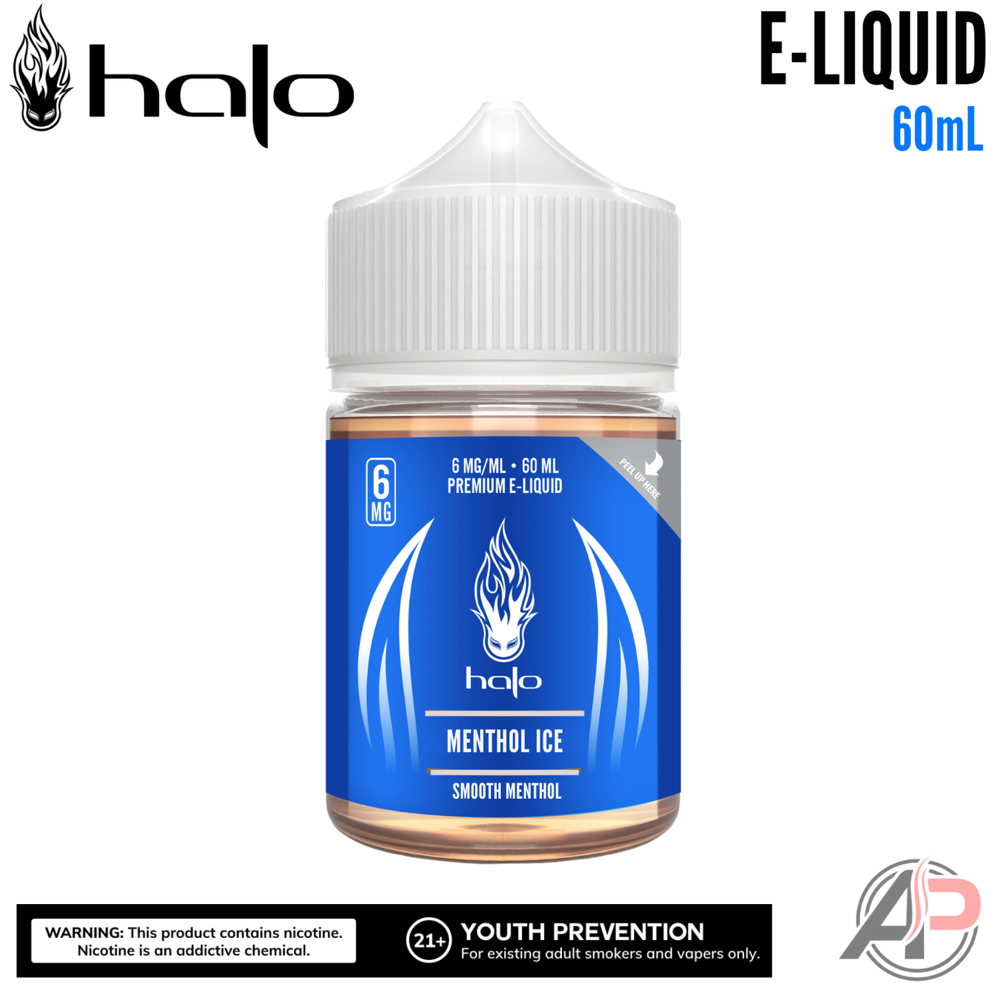 Halo Menthol Ice E-Liquid 60ml | Vape Juice | E-Juice Apvs Halo Menthol Ice E-Liquid 60ml | Vape Juice | E-Juice Apvs