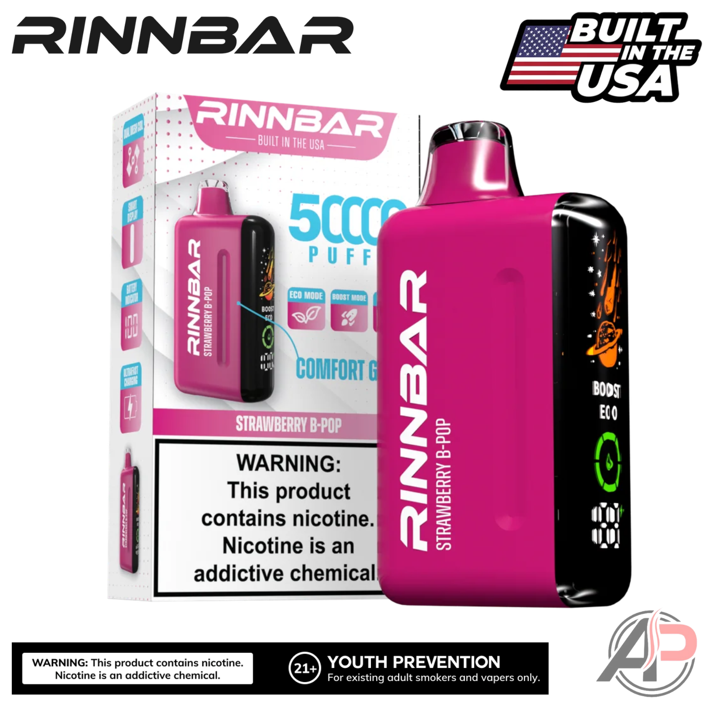 Rinnbar 50000 Puffs Disposable Vape Device
