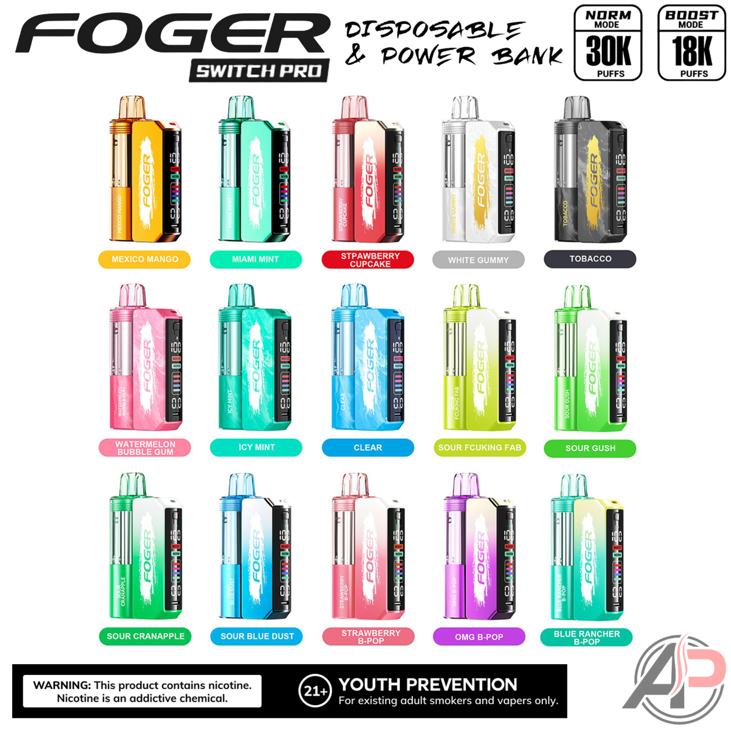 Foger Switch Pro 30k Puffs Disposable Vape Device