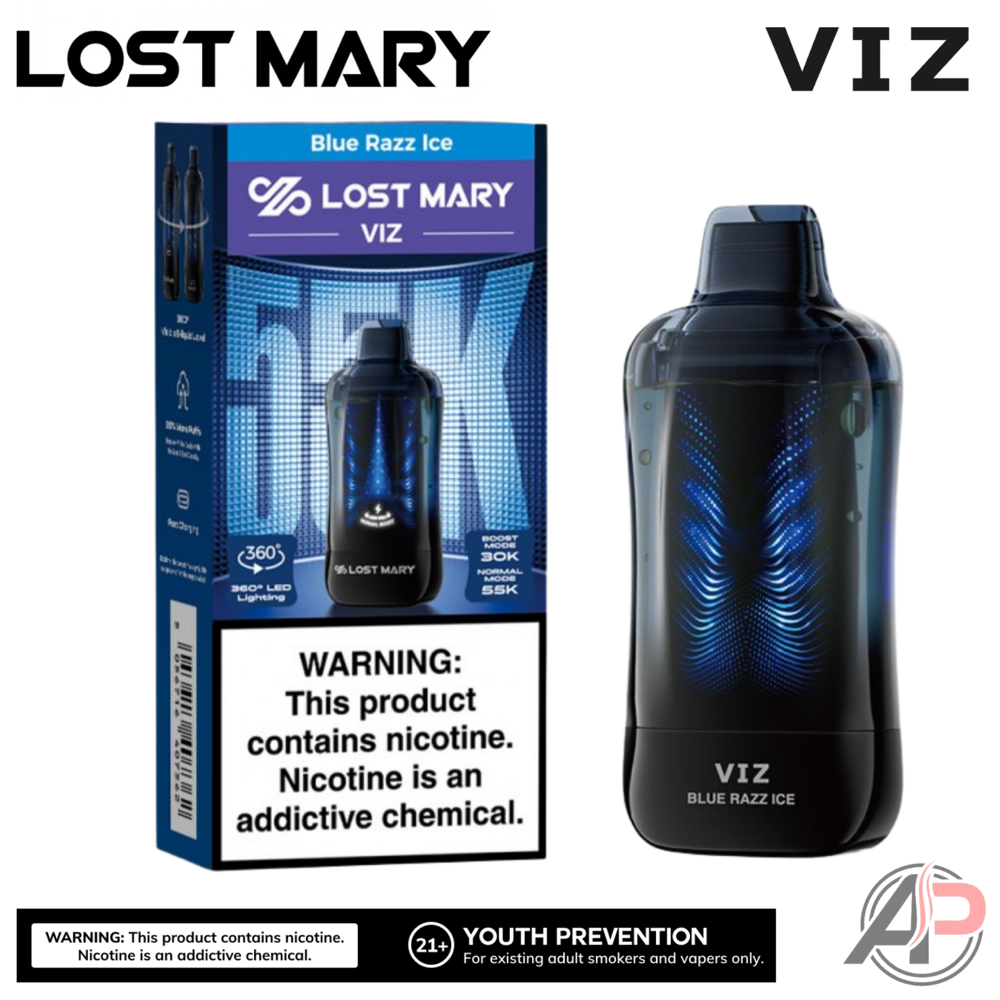 Lost Mary Viz 55,000 Puffs Disposable Vape Device