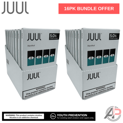Juul Pods Menthol 4 Pod Pack Wholesale Bundle Box 16 Packs Apvs Juul Pods Menthol 4 Pod Pack Wholesale Bundle Box 16 Packs Apvs