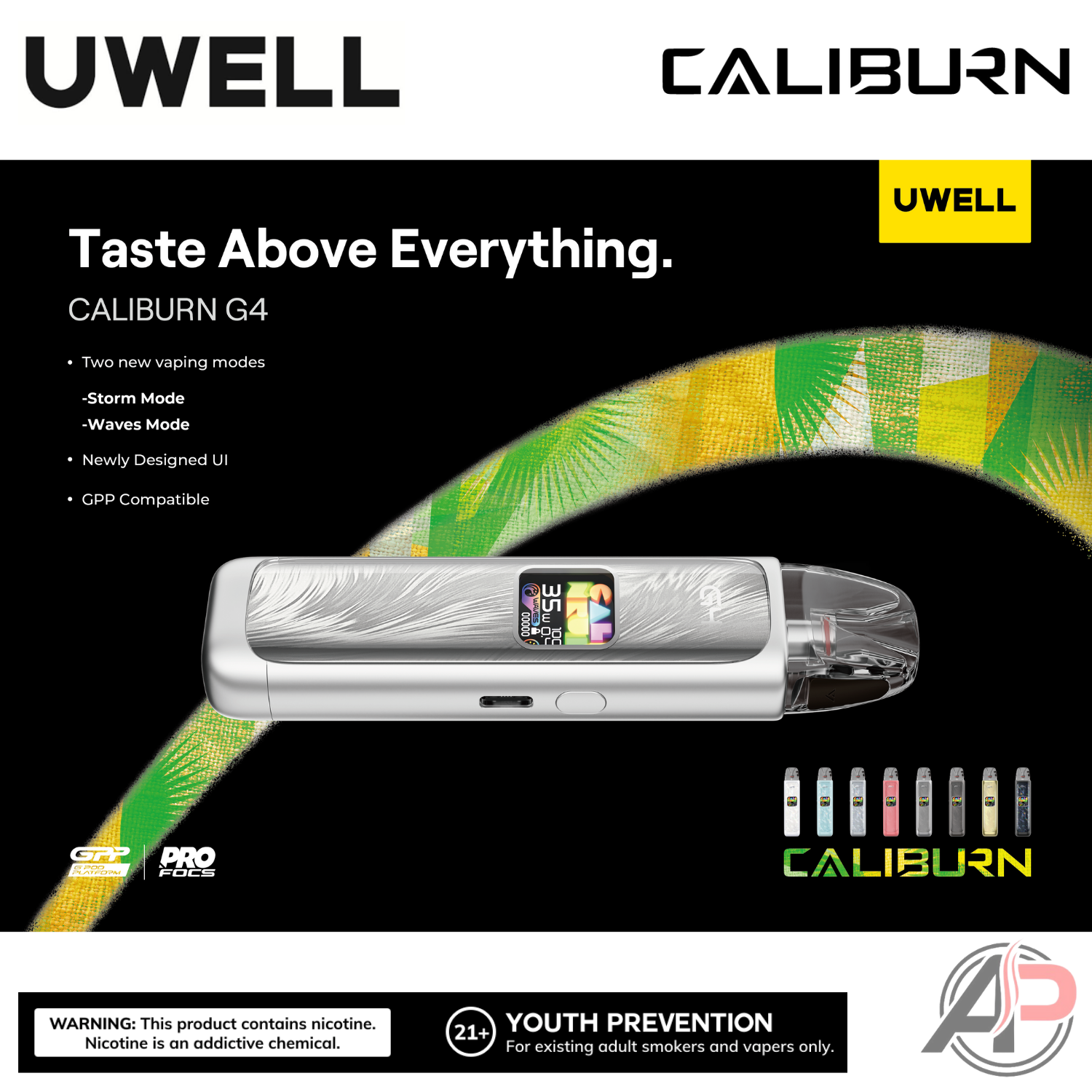 Uwell Caliburn G4 Pods System Starter Kit Device