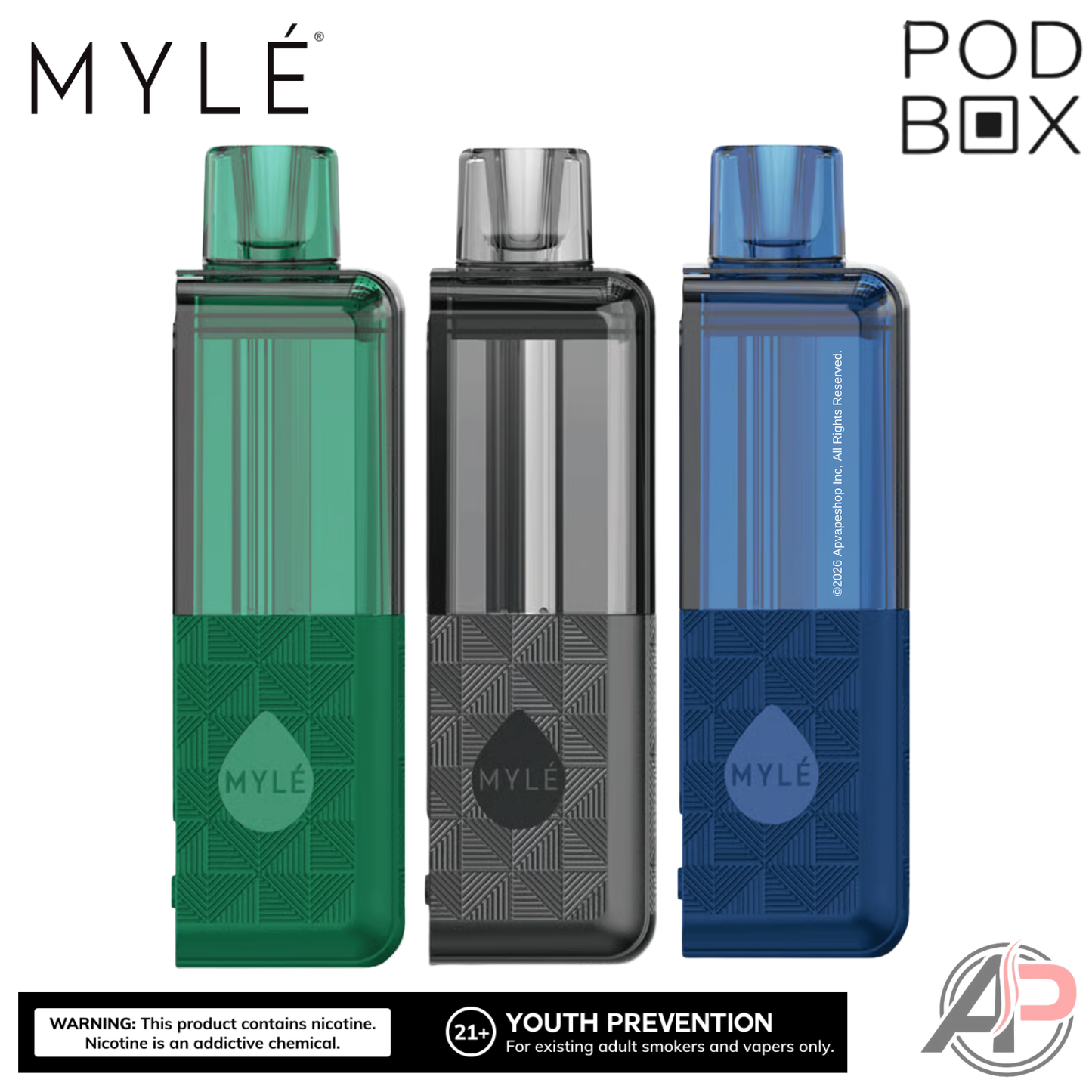 Myle Pod Box 35,000 Puffs Disposable Vape Device Kit
