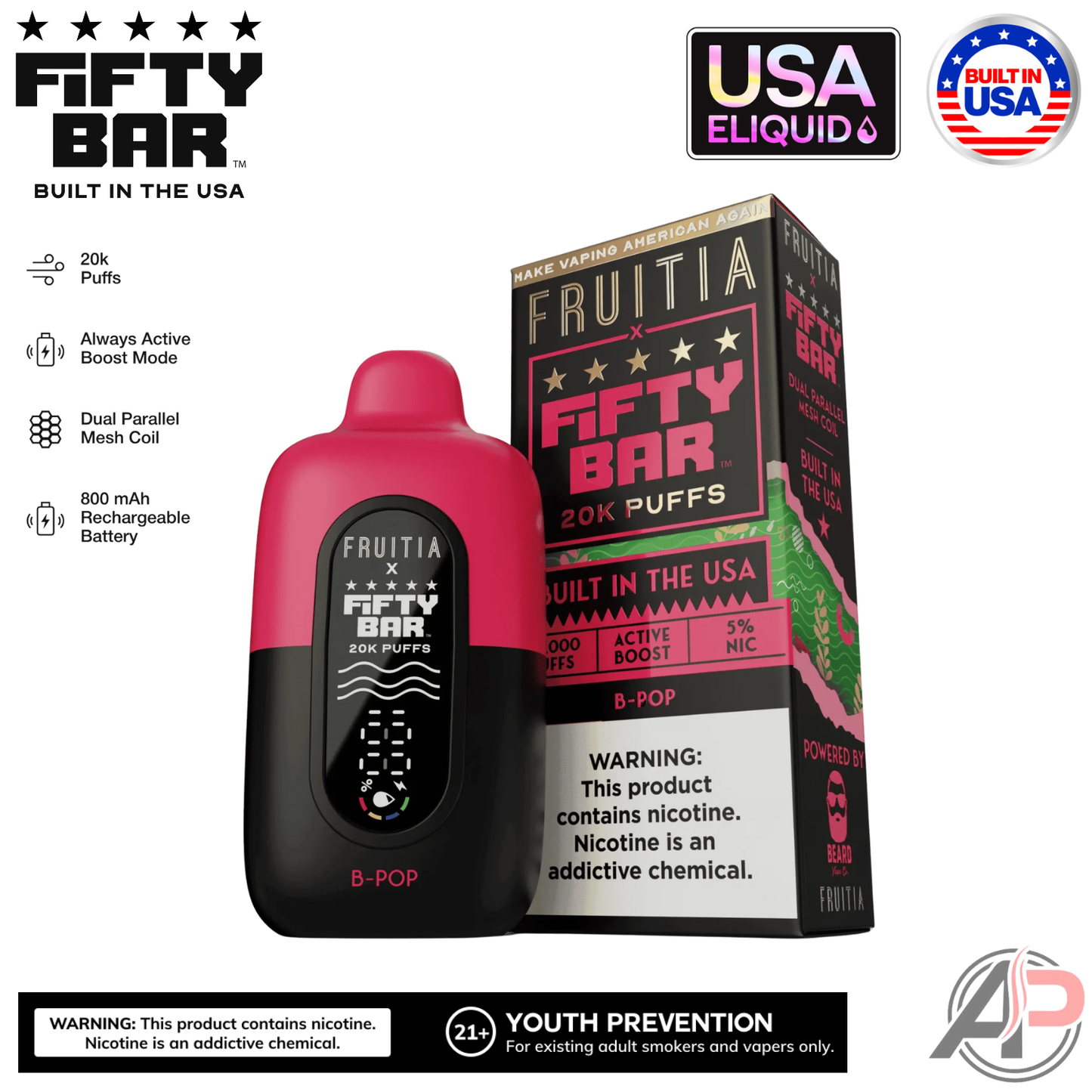 Fifty Bar V2 20000 Puffs Disposable Vape Device