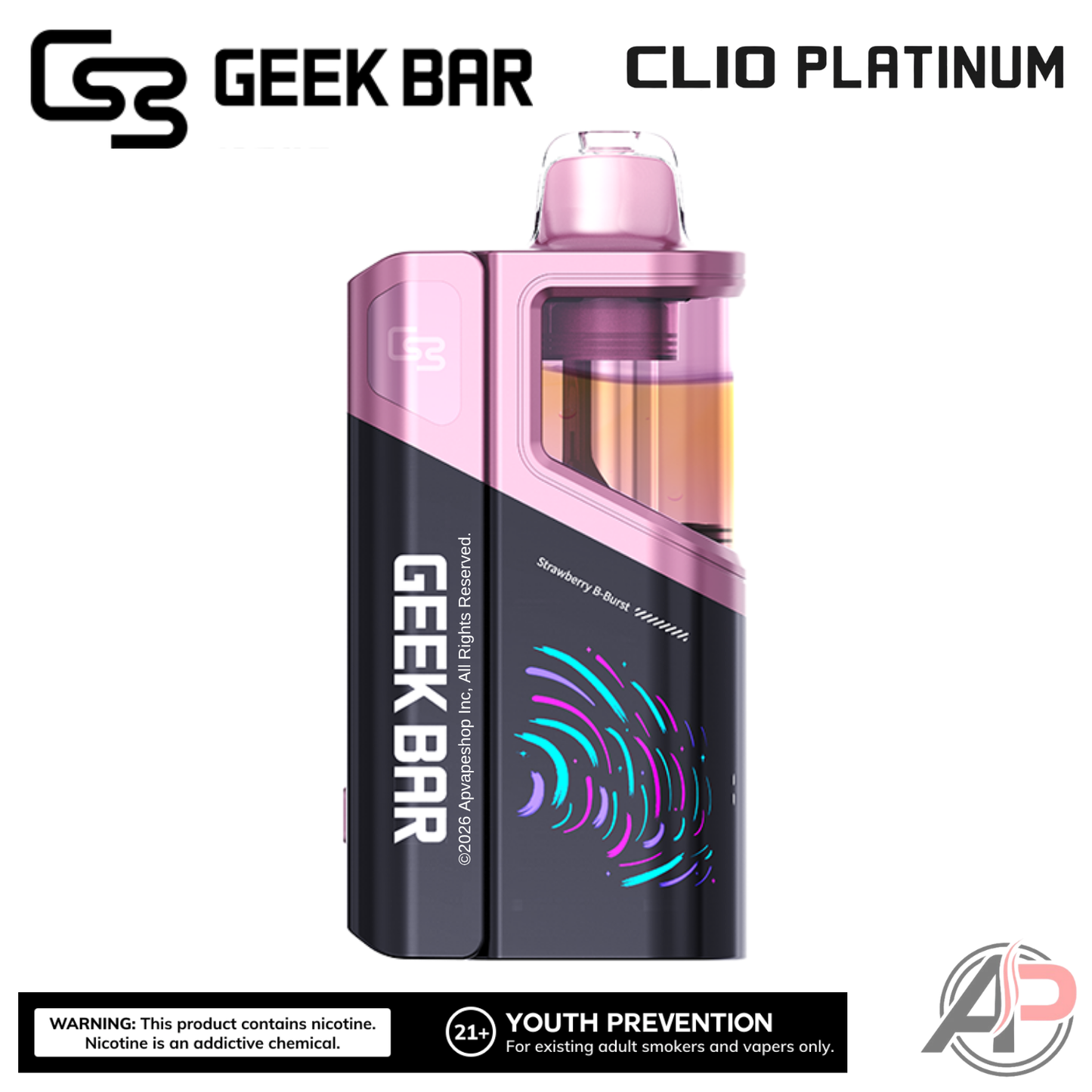 Geek Bar Clio Platinum 50,000 Puffs Disposable Vape Device Kit