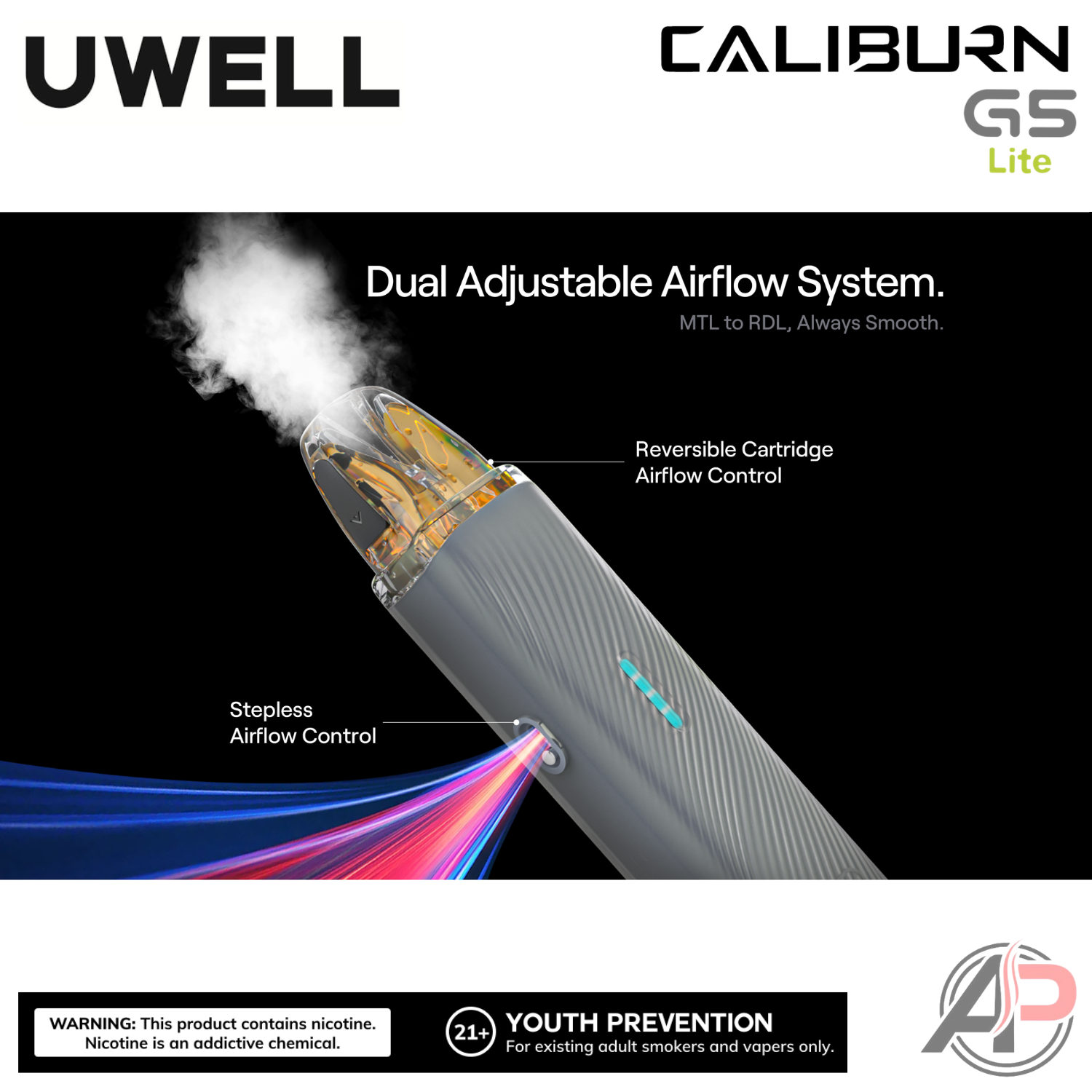 Uwell Caliburn G5 Lite Pod System Starter Kit Device Apvs Uwell Caliburn G5 Lite Pod System Starter Kit Device Apvs