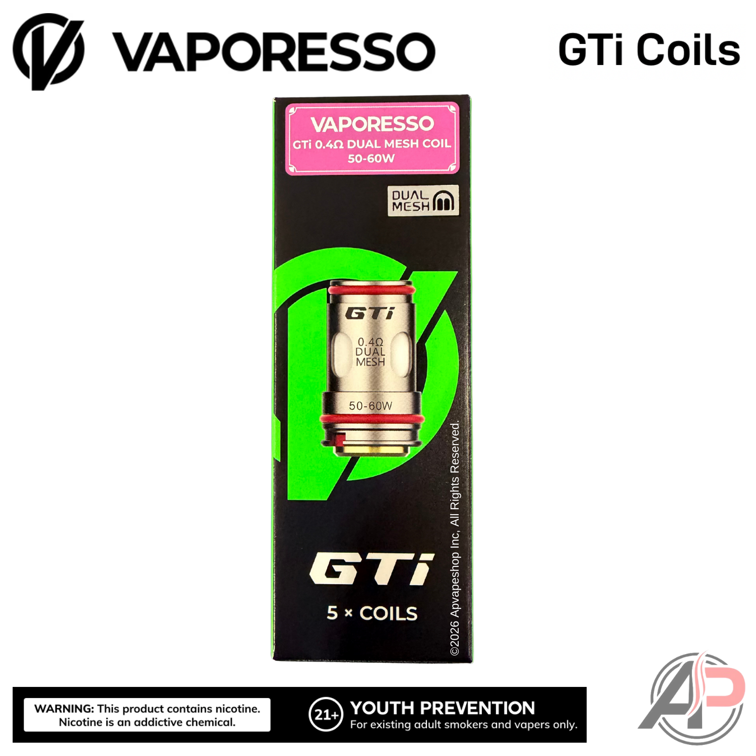 Vaporesso Gti Replacement Coils 5 Pack | Vape Pod System Apvs Vaporesso Gti Replacement Coils 5 Pack | Vape Pod System Apvs