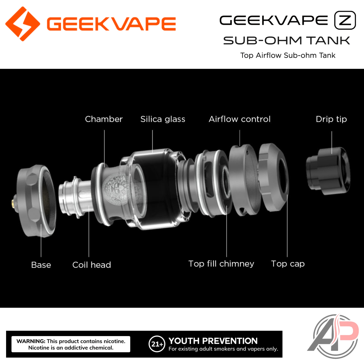 Geek Vape Z Zeus Subohm Tank Apvs Geek Vape Z Zeus Subohm Tank Apvs