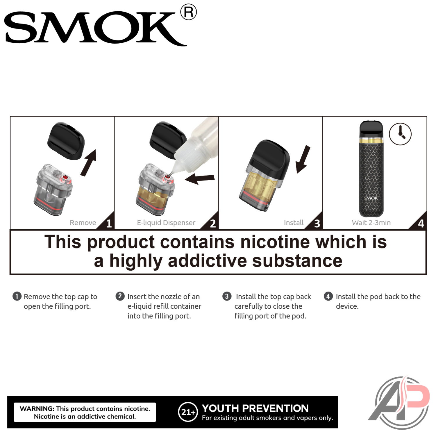Smok Novo 2x Replacement Pods 3 Pack