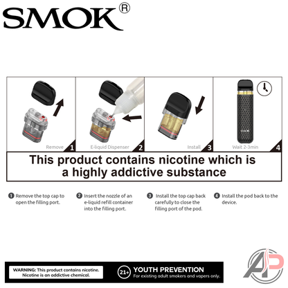 Smok Novo 2x Replacement Pods 3 Pack