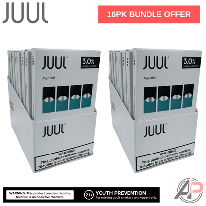 Juul Pods Menthol 4 Pod Pack Wholesale Bundle Box 16 Packs Apvs Juul Pods Menthol 4 Pod Pack Wholesale Bundle Box 16 Packs Apvs