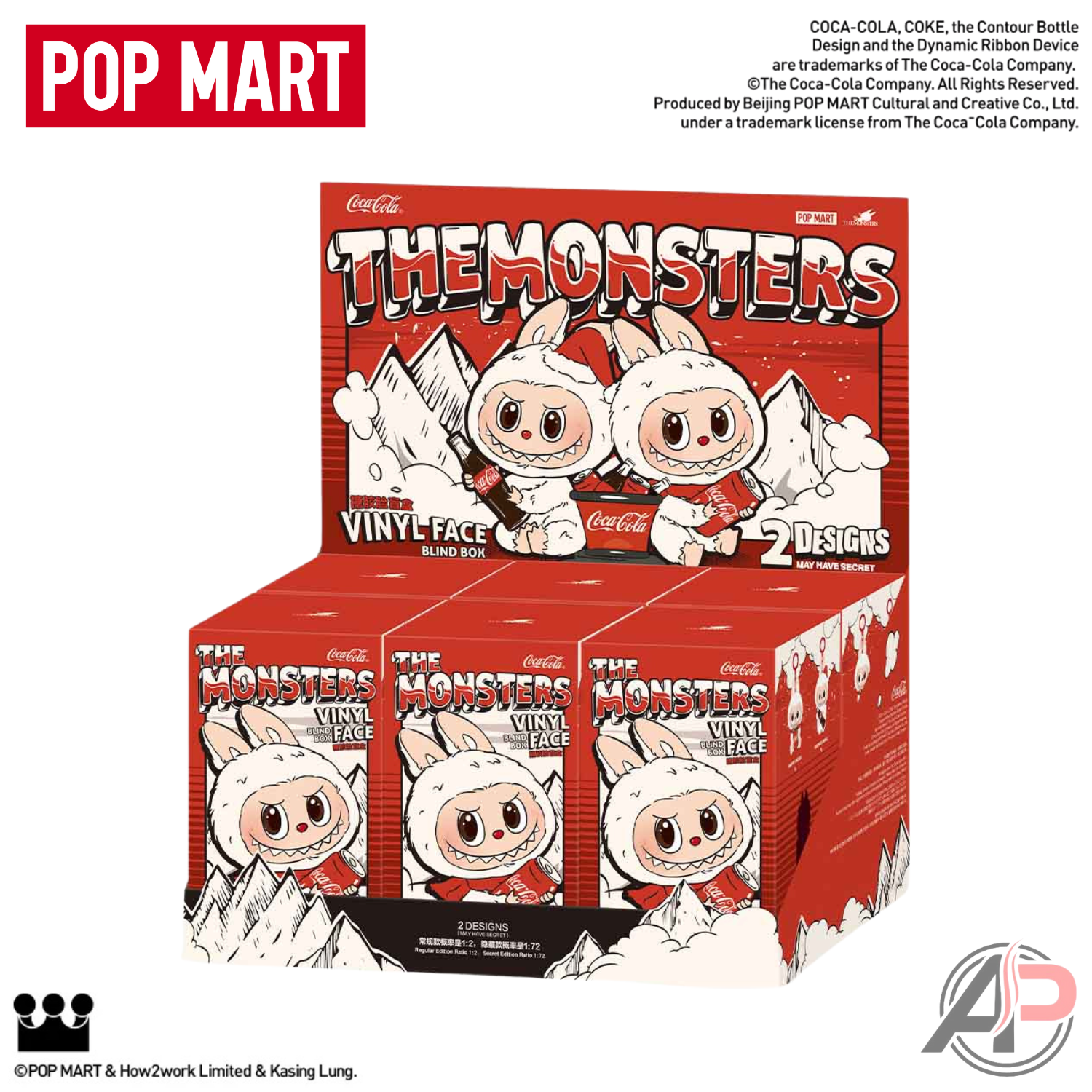 Pop Mart Labubu The Monsters Coca-Cola Series Vinyl Plush Pendant Blind Box