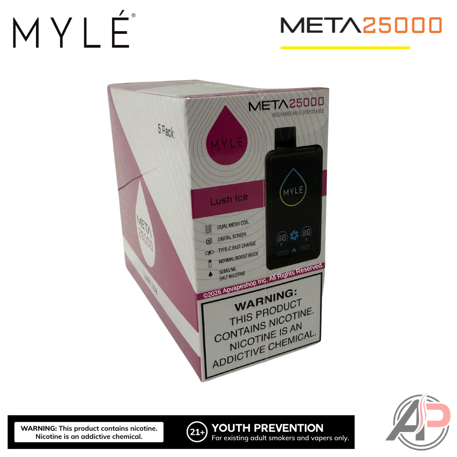 Myle Meta 25000 Puffs Disposable Vape Device