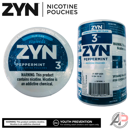 Zyn Nicotine Pouches Peppermint 3mg
